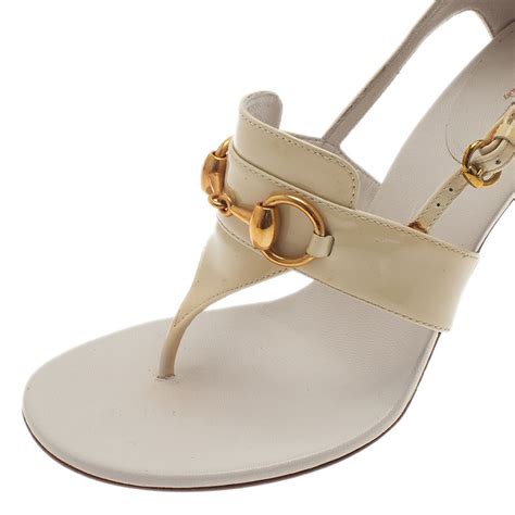 gucci horsebit thong sandal|GUCCI Lady horsebit.